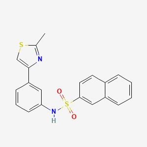N-[3-(2-methyl-1,3-thiazol-4-yl)phenyl]naphthalene-2-sulfonamide