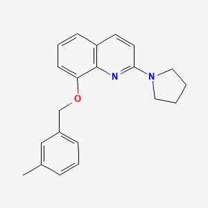 8-((3-Methylbenzyl)oxy)-2-(pyrrolidin-1-yl)quinoline
