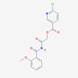 [2-[(2-Methoxybenzoyl)amino]-2-oxoethyl] 6-chloropyridine-3-carboxylate