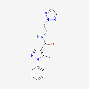 molecular formula C15H16N6O B2901897 N-(2-(2H-1,2,3-triazol-2-yl)ethyl)-5-methyl-1-phenyl-1H-pyrazole-4-carboxamide CAS No. 2097909-25-4