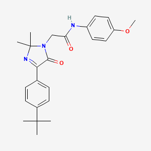 2-[4-(4-tert-butylphenyl)-2,2-dimethyl-5-oxo-2,5-dihydro-1H-imidazol-1-yl]-N-(4-methoxyphenyl)acetamide