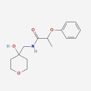 molecular formula C15H21NO4 B2901907 N-((4-hydroxytetrahydro-2H-pyran-4-yl)methyl)-2-phenoxypropanamide CAS No. 1351582-04-1