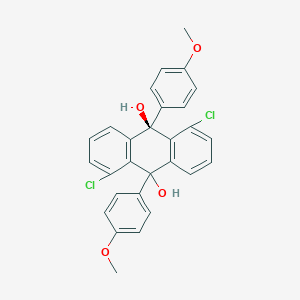 1,5-Dichloro-9,10-bis(4-methoxyphenyl)-9,10-dihydro-9,10-anthracenediol