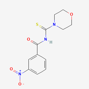 molecular formula C12H13N3O4S B2901910 N-(morpholine-4-carbothioyl)-3-nitrobenzamide CAS No. 58415-36-4