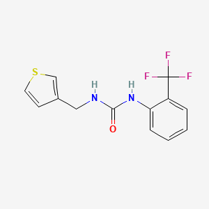 molecular formula C13H11F3N2OS B2901928 1-(Thiophen-3-ylmethyl)-3-(2-(trifluoromethyl)phenyl)urea CAS No. 1211357-21-9