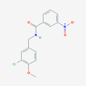 molecular formula C15H13ClN2O4 B2901929 N-[(3-chloro-4-methoxyphenyl)methyl]-3-nitrobenzamide CAS No. 478259-43-7