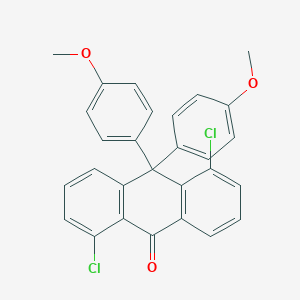 molecular formula C28H20Cl2O3 B290193 1,5-Dichloro-10,10-bis(4-methoxyphenyl)anthracene-9(10H)-one 