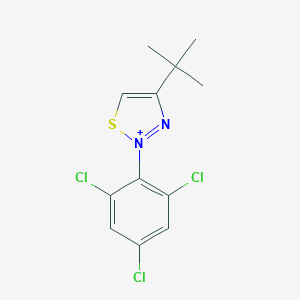 molecular formula C12H12Cl3N2S+ B290194 4-Tert-butyl-2-(2,4,6-trichlorophenyl)-1,2,3-thiadiazol-2-ium 