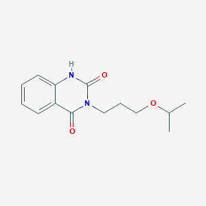 molecular formula C14H18N2O3 B2901945 3-[3-(Propan-2-yloxy)propyl]-1,2,3,4-tetrahydroquinazoline-2,4-dione CAS No. 945300-96-9