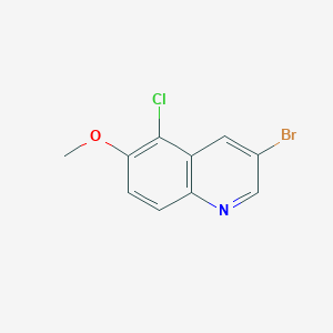 molecular formula C10H7BrClNO B2901947 3-Bromo-5-chloro-6-methoxyquinoline CAS No. 2092491-90-0
