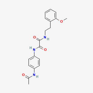 molecular formula C19H21N3O4 B2901949 N1-(4-acetamidophenyl)-N2-(2-methoxyphenethyl)oxalamide CAS No. 899748-64-2