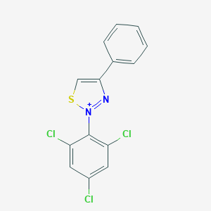 molecular formula C14H8Cl3N2S+ B290195 4-Phenyl-2-(2,4,6-trichlorophenyl)-1,2,3-thiadiazol-2-ium 