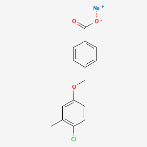 molecular formula C15H12ClNaO3 B2901954 Sodium 4-((4-chloro-3-methylphenoxy)methyl)benzoate CAS No. 1147191-02-3