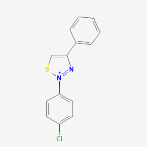 molecular formula C14H10ClN2S+ B290196 2-(4-Chlorophenyl)-4-phenyl-1,2,3-thiadiazol-2-ium 