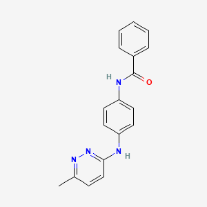 molecular formula C18H16N4O B2901961 N-(4-((6-methylpyridazin-3-yl)amino)phenyl)benzamide CAS No. 1171837-61-8