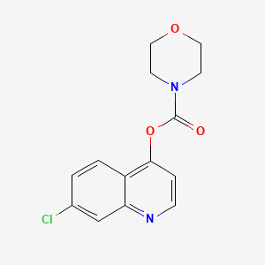 molecular formula C14H13ClN2O3 B2901963 7-Chloroquinolin-4-yl morpholine-4-carboxylate CAS No. 431984-85-9