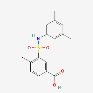 molecular formula C16H17NO4S B2901966 3-[(3,5-Dimethylphenyl)sulfamoyl]-4-methylbenzoic acid CAS No. 884990-82-3