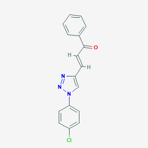 molecular formula C17H12ClN3O B290197 3-[1-(4-chlorophenyl)-1H-1,2,3-triazol-4-yl]-1-phenyl-2-propen-1-one 