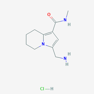 3-(Aminomethyl)-N-methyl-5,6,7,8-tetrahydroindolizine-1-carboxamide;hydrochloride