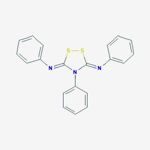 molecular formula C20H15N3S2 B290198 3-N,5-N,4-triphenyl-1,2,4-dithiazolidine-3,5-diimine CAS No. 55211-01-3