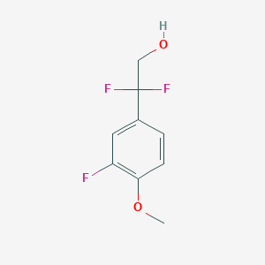 molecular formula C9H9F3O2 B2901984 2,2-Difluoro-2-(3-fluoro-4-methoxyphenyl)ethanol CAS No. 1889540-42-4