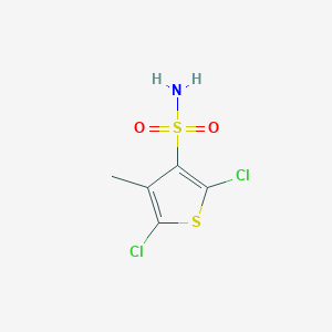 molecular formula C5H5Cl2NO2S2 B2901991 2,5-Dichloro-4-methylthiophene-3-sulfonamide CAS No. 2361643-94-7