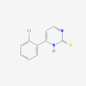 molecular formula C10H7ClN2S B2901994 4-(2-Chlorophenyl)pyrimidine-2-thiol CAS No. 80590-69-8