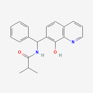 molecular formula C20H20N2O2 B2901997 N-[(8-hydroxyquinolin-7-yl)-phenylmethyl]-2-methylpropanamide CAS No. 332173-87-2
