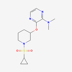 3-((1-(cyclopropylsulfonyl)piperidin-3-yl)oxy)-N,N-dimethylpyrazin-2-amine