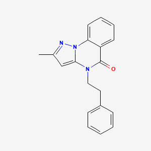 2-methyl-4-phenethylpyrazolo[1,5-a]quinazolin-5(4H)-one