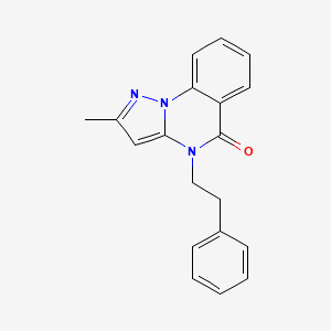 molecular formula C19H17N3O B2902003 2-methyl-4-phenethylpyrazolo[1,5-a]quinazolin-5(4H)-one CAS No. 866133-03-1