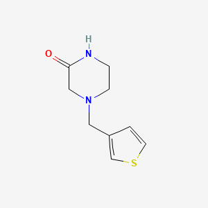 molecular formula C9H12N2OS B2902004 4-(Thiophen-3-ylmethyl)piperazin-2-one CAS No. 1864091-66-6