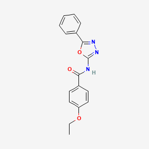 molecular formula C17H15N3O3 B2902012 4-ethoxy-N-(5-phenyl-1,3,4-oxadiazol-2-yl)benzamide CAS No. 865287-56-5