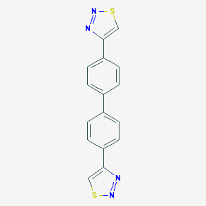 molecular formula C16H10N4S2 B290202 4-[4'-(1,2,3-Thiadiazol-4-yl)[1,1'-biphenyl]-4-yl]-1,2,3-thiadiazole 