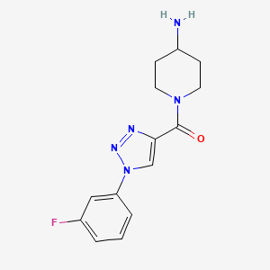 1-{[1-(3-fluorophenyl)-1H-1,2,3-triazol-4-yl]carbonyl}piperidin-4-amine