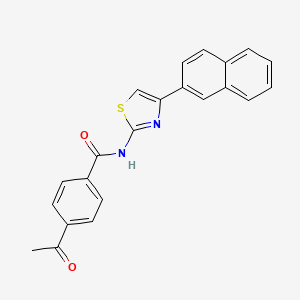 4-acetyl-N-(4-(naphthalen-2-yl)thiazol-2-yl)benzamide