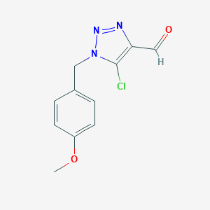 5-chloro-1-(4-methoxybenzyl)-1H-1,2,3-triazole-4-carbaldehyde