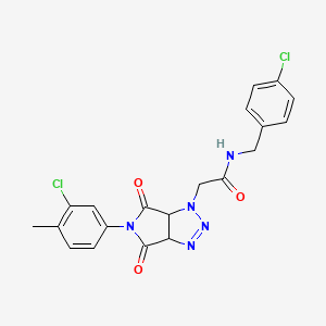 N-(4-chlorobenzyl)-2-[5-(3-chloro-4-methylphenyl)-4,6-dioxo-4,5,6,6a-tetrahydropyrrolo[3,4-d][1,2,3]triazol-1(3aH)-yl]acetamide