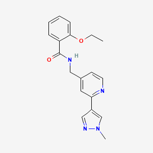 molecular formula C19H20N4O2 B2902058 2-ethoxy-N-((2-(1-methyl-1H-pyrazol-4-yl)pyridin-4-yl)methyl)benzamide CAS No. 2034388-64-0
