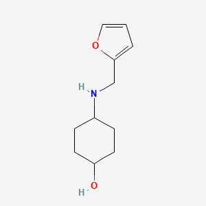 molecular formula C11H17NO2 B2902063 4-{[(Furan-2-yl)methyl]amino}cyclohexan-1-ol CAS No. 1019572-74-7