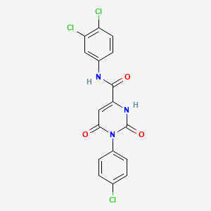 1-(4-chlorophenyl)-N-(3,4-dichlorophenyl)-6-hydroxy-2-oxo-1,2-dihydro-4-pyrimidinecarboxamide