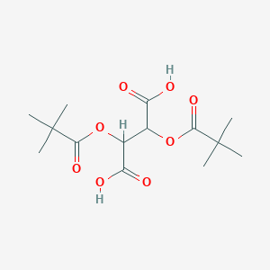 molecular formula C14H22O8 B2902077 2,3-bis(2,2-dimethylpropanoyloxy)butanedioic Acid CAS No. 65259-81-6; 76769-55-6