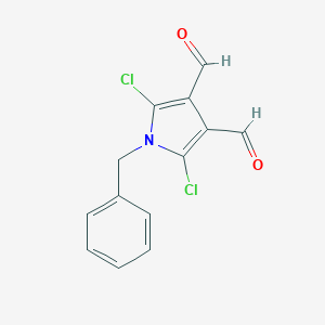 molecular formula C13H9Cl2NO2 B290208 1-benzyl-2,5-dichloro-1H-pyrrole-3,4-dicarbaldehyde 