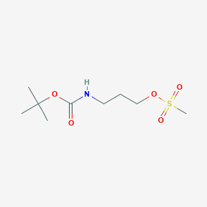 molecular formula C9H19NO5S B2902086 3-((Tert-butoxycarbonyl)amino)propyl methanesulfonate CAS No. 112663-43-1