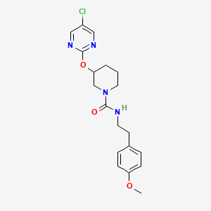 molecular formula C19H23ClN4O3 B2902090 3-((5-chloropyrimidin-2-yl)oxy)-N-(4-methoxyphenethyl)piperidine-1-carboxamide CAS No. 2034522-71-7