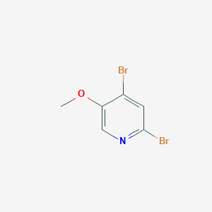 molecular formula C6H5Br2NO B2902101 2,4-Dibromo-5-methoxypyridine CAS No. 84539-48-0