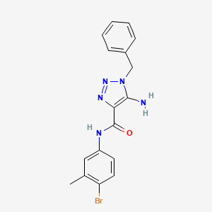 molecular formula C17H16BrN5O B2902107 5-amino-1-benzyl-N-(4-bromo-3-methylphenyl)-1H-1,2,3-triazole-4-carboxamide CAS No. 900013-21-0