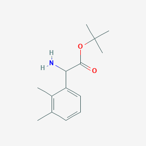 molecular formula C14H21NO2 B2902125 Tert-butyl 2-amino-2-(2,3-dimethylphenyl)acetate CAS No. 2248260-60-6