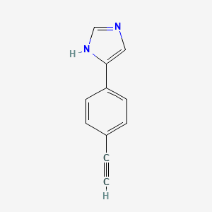 molecular formula C11H8N2 B2902131 5-(4-ethynylphenyl)-1H-Imidazole CAS No. 1270965-26-8
