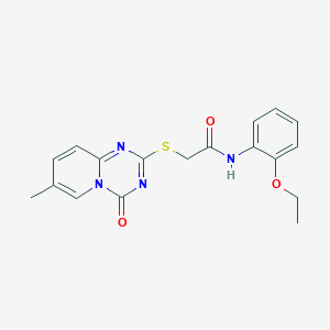 N-(2-ethoxyphenyl)-2-(7-methyl-4-oxopyrido[1,2-a][1,3,5]triazin-2-yl)sulfanylacetamide
